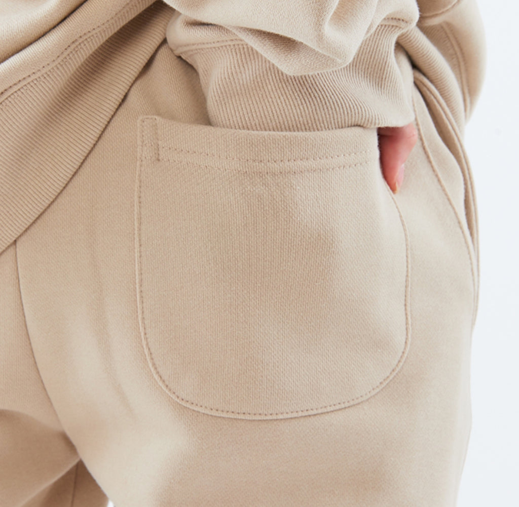 スローアシッド(SLOW ACID)  Signature Logo Sweat pants (SAND BEIGE)