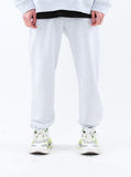 スローアシッド(SLOW ACID)    Signature Logo Sweat pants (MELANGE WHITE)