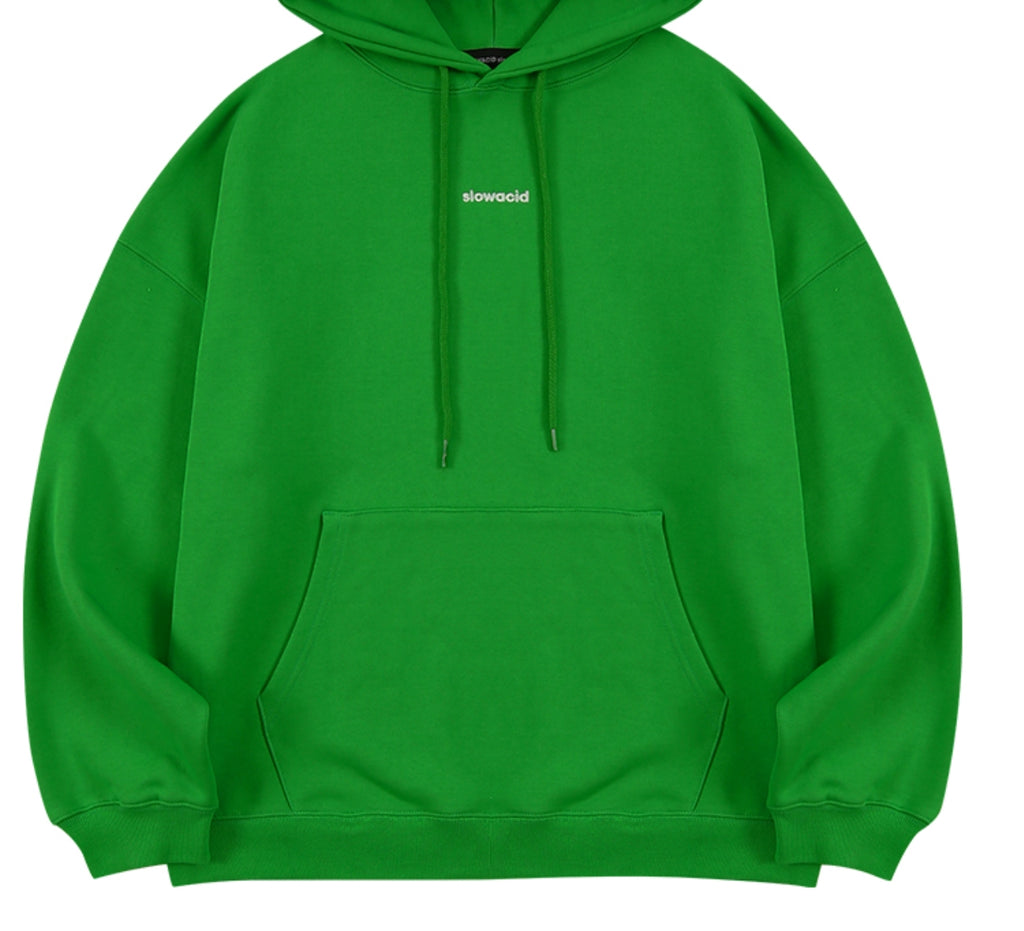 スローアシッド(SLOW ACID)  Signature Logo Hoodie (GREEN)