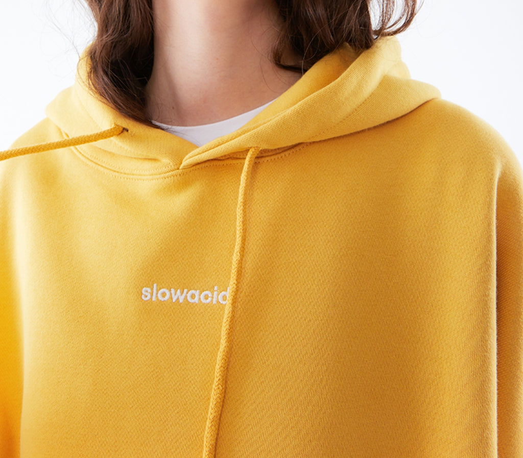 スローアシッド(SLOW ACID)   Signature Logo Hoodie (YELLOW)