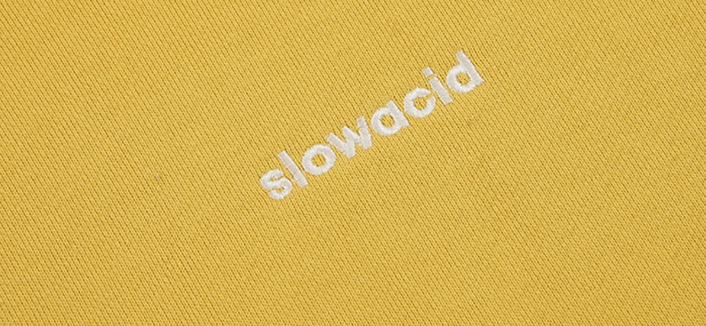 スローアシッド(SLOW ACID)   Signature Logo Hoodie (YELLOW)