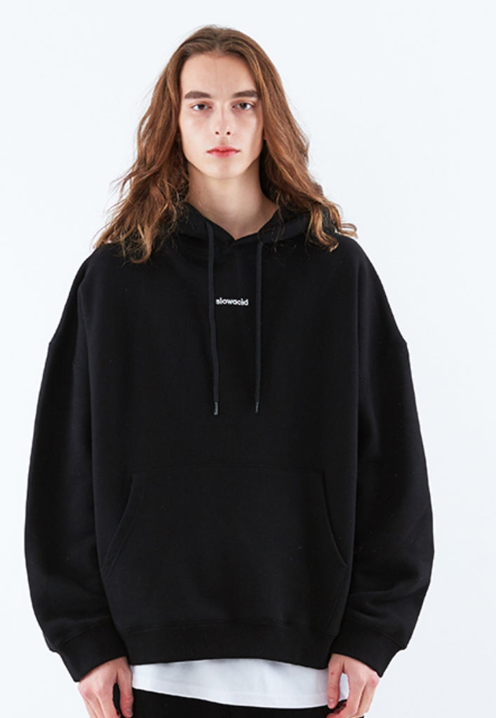 スローアシッド(SLOW ACID) Signature Logo Hoodie (BLACK)