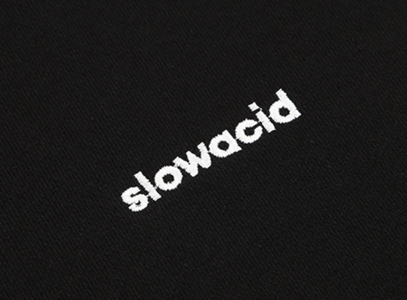 スローアシッド(SLOW ACID) Signature Logo Hoodie (BLACK)