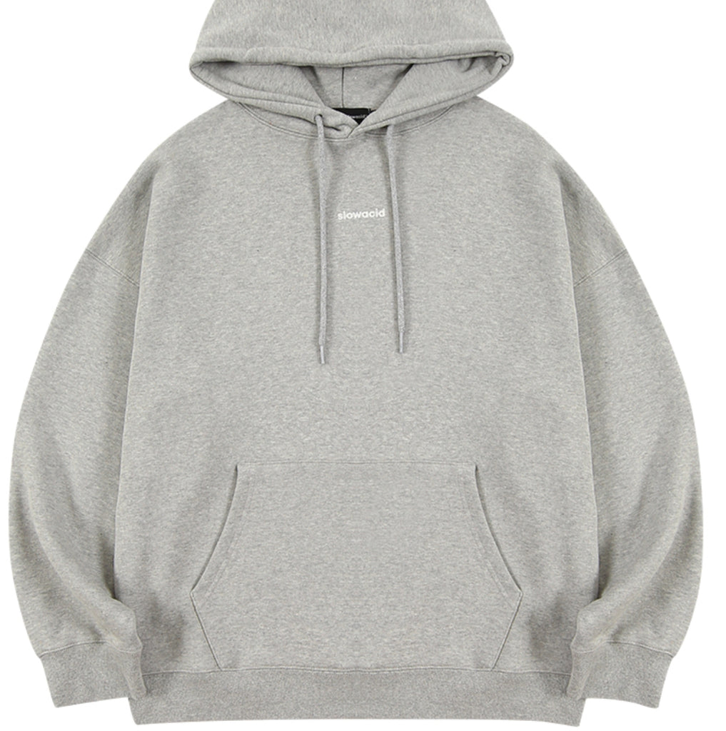 スローアシッド(SLOW ACID) Signature Logo Hoodie (MELANGE GRAY)