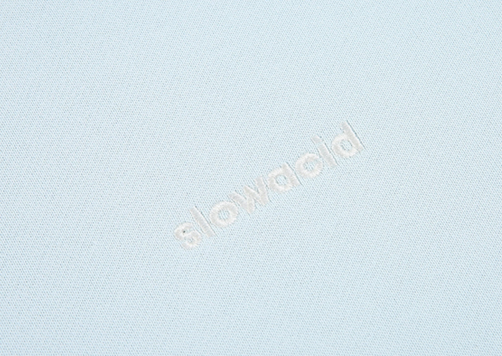 スローアシッド(SLOW ACID)  Signature Logo Hoodie (SKY BLUE)