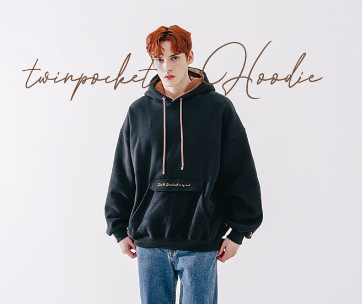ダブルユーブイプロジェクト(WV PROJECT) Twin pocket hooded black JJHD7438