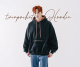 ダブルユーブイプロジェクト(WV PROJECT) Twin pocket hooded black JJHD7438