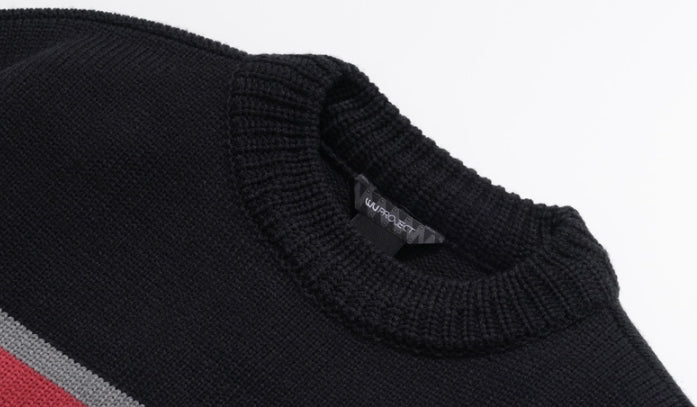 ダブルユーブイプロジェクト(WV PROJECT) Bread Round Knit Black MJKN7410