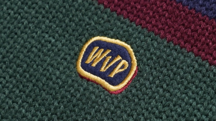 ダブルユーブイプロジェクト(WV PROJECT) Bread Round Knit Navy MJKN7410