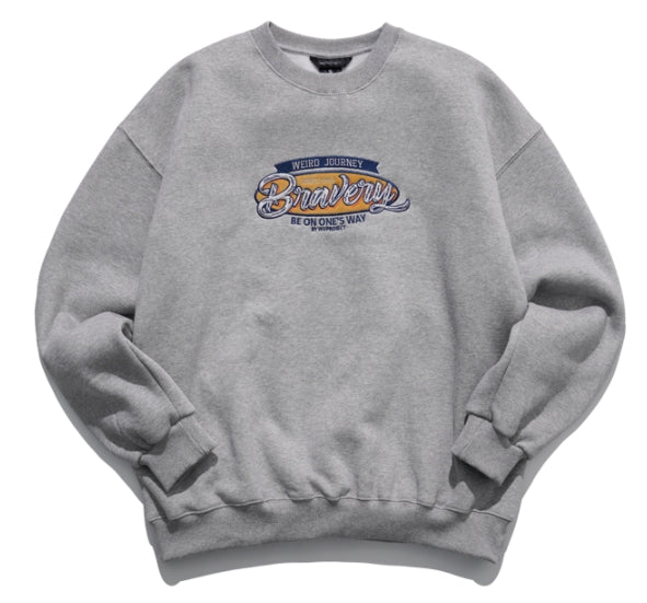 ダブルユーブイプロジェクト(WV PROJECT) Once Brave Sweatshirt Grey MJMT7429