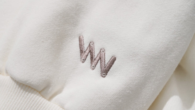 ダブルユーブイプロジェクト(WV PROJECT) Once Brave Sweatshirt Cream MJMT7429