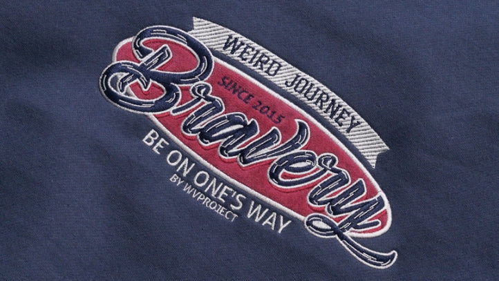 ダブルユーブイプロジェクト(WV PROJECT) Once Brave Sweatshirt Navy MJMT7429