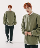 ダブルユーブイプロジェクト(WV PROJECT) Pigment Slit Sweatshirt Khaki JJMT7436