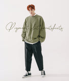 ダブルユーブイプロジェクト(WV PROJECT) Pigment Slit Sweatshirt Khaki JJMT7436