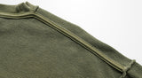 ダブルユーブイプロジェクト(WV PROJECT) Pigment Slit Sweatshirt Khaki JJMT7436