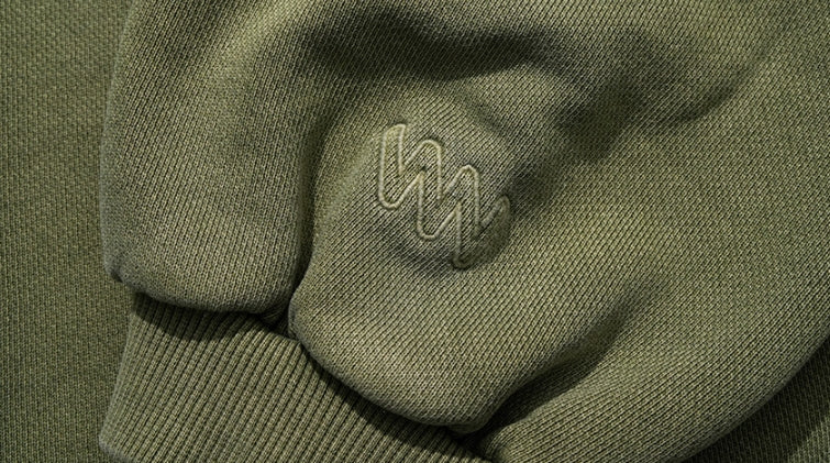ダブルユーブイプロジェクト(WV PROJECT) Pigment Slit Sweatshirt Khaki JJMT7436
