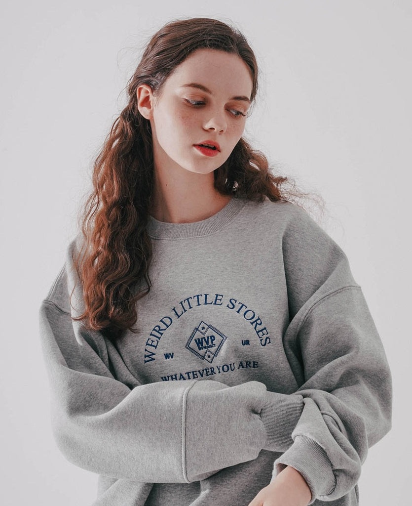 ダブルユーブイプロジェクト(WV PROJECT) Frenny Sweatshirt Gray MJMT7407