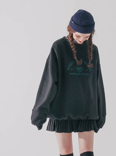 ダブルユーブイプロジェクト(WV PROJECT) Frenny Sweatshirt Black MJMT7407