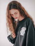 ダブルユーブイプロジェクト(WV PROJECT) Baker Emblem Sweatshirt Black JJMT7409