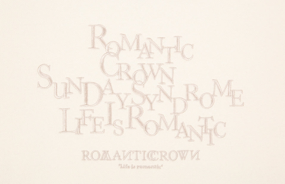 ロマンティッククラウン(ROMANTIC CROWN) CEREMONY LAUREL SWEATSHIRT_OATMEAL