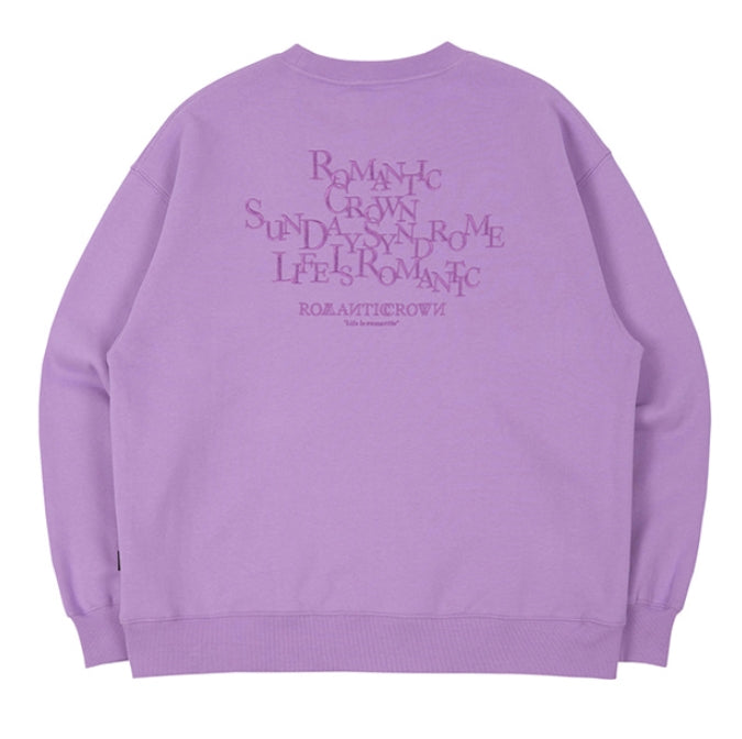 ロマンティッククラウン(ROMANTIC CROWN) CEREMONY LAUREL SWEATSHIRT_PURPLE