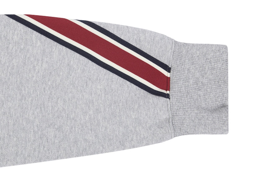 ロマンティッククラウン(ROMANTIC CROWN) STRIPE BANDING HOODIE_GREY
