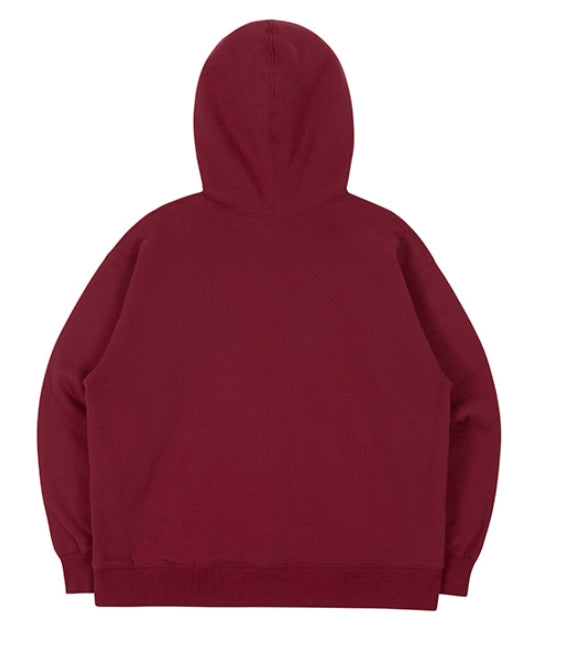ロマンティッククラウン(ROMANTIC CROWN) SUNDAY SYNDROME FLAG HOODIE_BURGUNDY