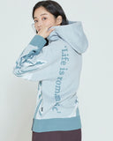 ロマンティッククラウン(ROMANTIC CROWN) MOUNTAIN KNITTED HOODIE_SKY BLUE