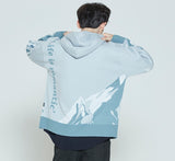 ロマンティッククラウン(ROMANTIC CROWN) MOUNTAIN KNITTED HOODIE_SKY BLUE