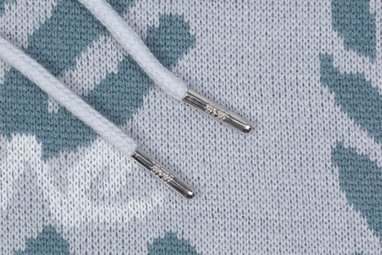 ロマンティッククラウン(ROMANTIC CROWN) MOUNTAIN KNITTED HOODIE_SKY BLUE