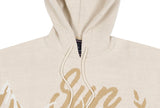 ロマンティッククラウン(ROMANTIC CROWN) MOUNTAIN KNITTED HOODIE_OATMEAL