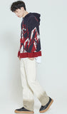 ロマンティッククラウン(ROMANTIC CROWN) MOUNTAIN KNITTED HOODIE_NAVY