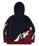 ロマンティッククラウン(ROMANTIC CROWN) MOUNTAIN KNITTED HOODIE_NAVY