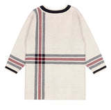 ロマンティッククラウン(ROMANTIC CROWN) CHECK KNITTED LONG CARDIGAN_OATMEAL