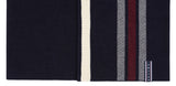ロマンティッククラウン(ROMANTIC CROWN) CHECK KNITTED LONG CARDIGAN_NAVY