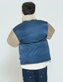 ロマンティッククラウン(ROMANTIC CROWN) COLOR BLOCK POCKET PARKA_BEIGE