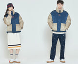 ロマンティッククラウン(ROMANTIC CROWN) COLOR BLOCK POCKET PARKA_BEIGE