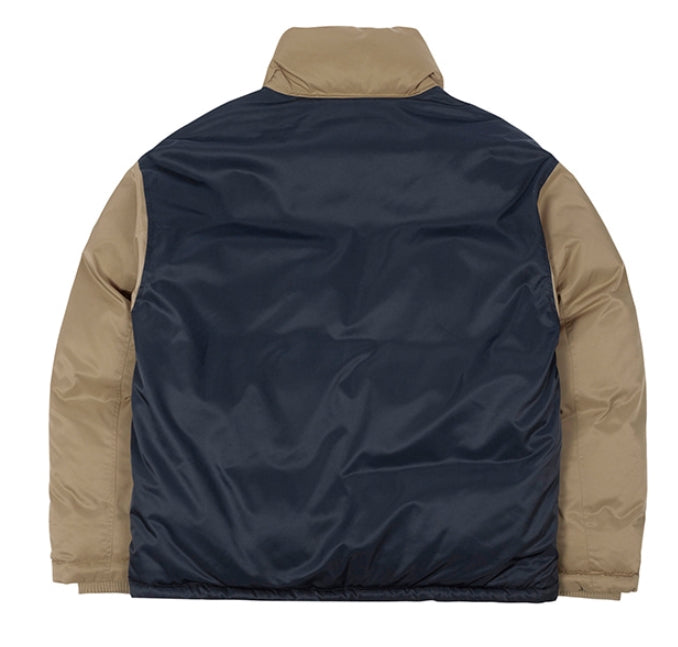 ロマンティッククラウン(ROMANTIC CROWN) COLOR BLOCK POCKET PARKA_BEIGE