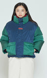 ロマンティッククラウン(ROMANTIC CROWN) COLOR BLOCK POCKET PARKA_GREEN