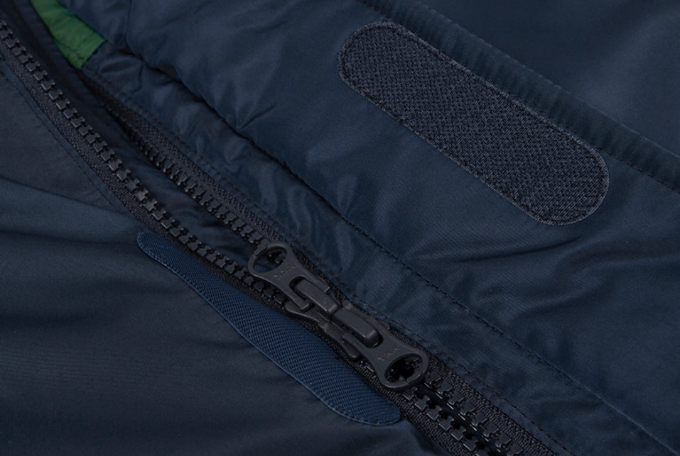 ロマンティッククラウン(ROMANTIC CROWN) COLOR BLOCK POCKET PARKA_GREEN