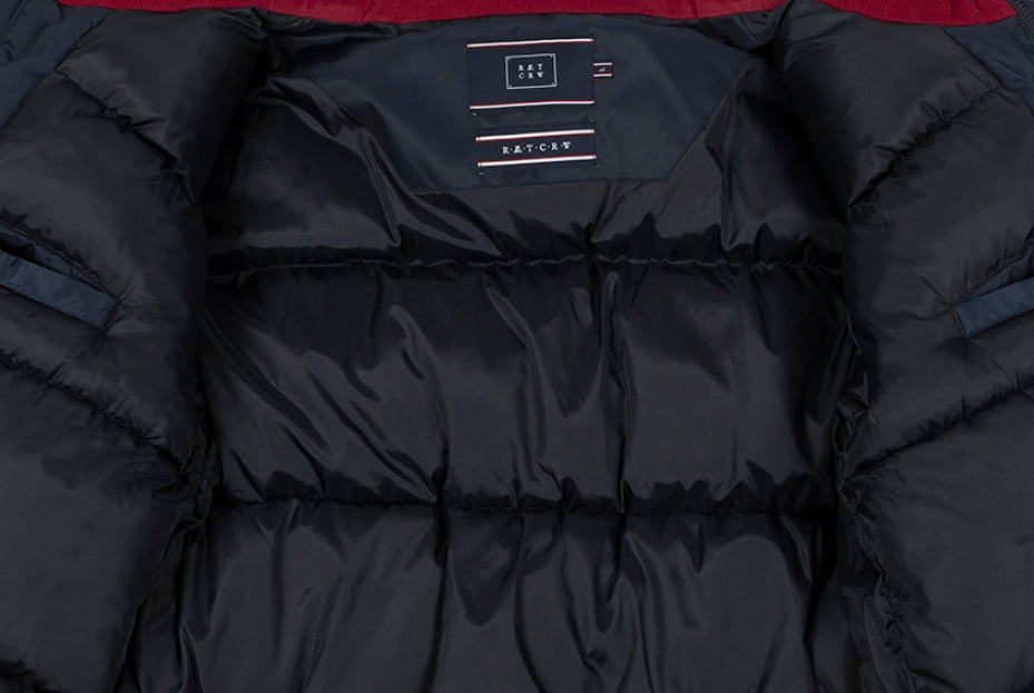 ロマンティッククラウン(ROMANTIC CROWN) COLOR BLOCK POCKET PARKA_GREEN