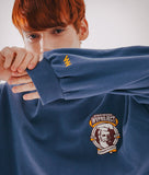 ダブルユーブイプロジェクト(WV PROJECT) Baker Emblem Sweatshirt Navy JJMT7409
