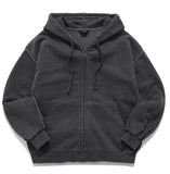 ダブルユーブイプロジェクト(WV PROJECT)  Dust Pigment Hood Zip-up Dark Gray MJOT7437
