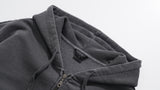 ダブルユーブイプロジェクト(WV PROJECT)  Dust Pigment Hood Zip-up Dark Gray MJOT7437
