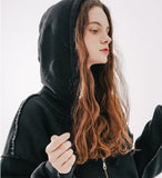 ダブルユーブイプロジェクト(WV PROJECT)  Dust Pigment Hood Zip-up Black MJOT7437