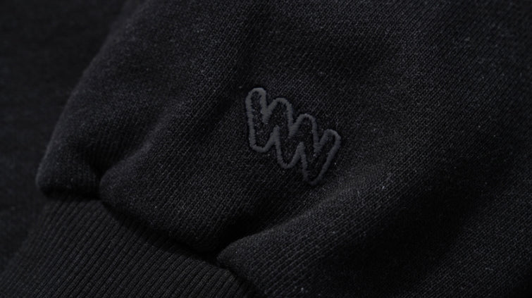 ダブルユーブイプロジェクト(WV PROJECT)  Dust Pigment Hood Zip-up Black MJOT7437