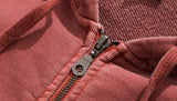 ダブルユーブイプロジェクト(WV PROJECT)  Dust Pigment Hood Zip-up Red Brown MJOT7437