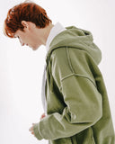 ダブルユーブイプロジェクト(WV PROJECT)  Dust Pigment Hood Zip-up Khaki MJOT7437