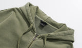 ダブルユーブイプロジェクト(WV PROJECT)  Dust Pigment Hood Zip-up Khaki MJOT7437