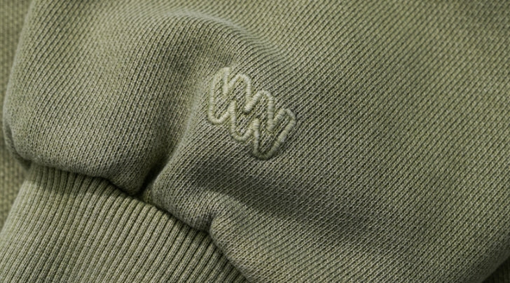 ダブルユーブイプロジェクト(WV PROJECT)  Dust Pigment Hood Zip-up Khaki MJOT7437